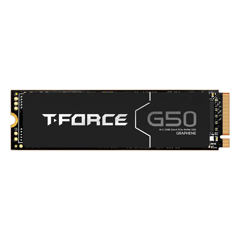 TeamGroup T-Force G50 512GB M.2 2280 PCIe 4.0 X4 Internal SSD with Graphene Heat-Sink (TM8FFE512G0C129)