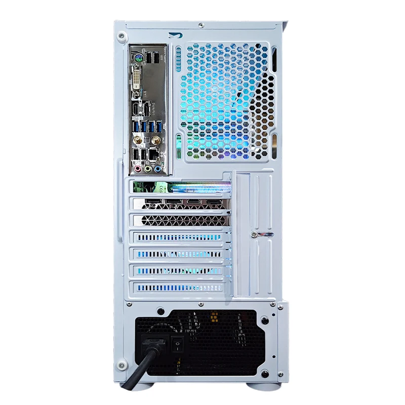 Alpha Aurora White Desktop Gaming PC | AMD Ryzen 5 5500 | 16 GB RAM | 512 GB SSD | RTX 4060 | Windows 11 Pro