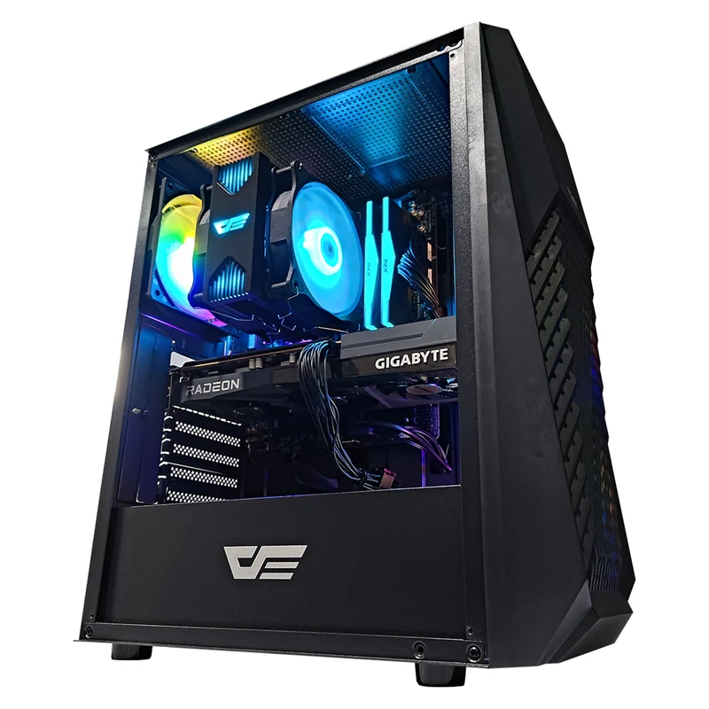 Alpha DK150 Black Desktop Gaming PC | AMD Ryzen 5 5600G | 16 GB RAM | 512 GB SSD | RX 6600 | Windows 11 Pro