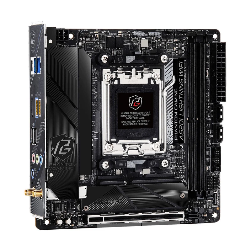 Asrock A620I Lightning Wifi DDR5 Phantom Gaming AM5 Motherboard