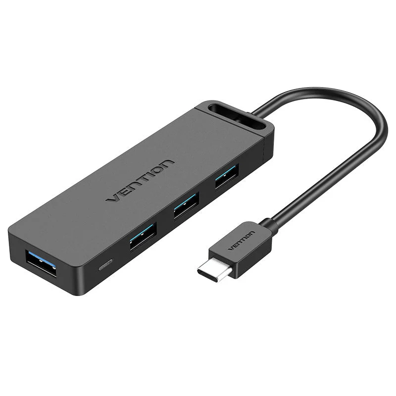 Vention 5-in-1 USB-C Hub - USB-C to USB 3.0 x 4 + Micro-B - 0.15M (TGKBB)