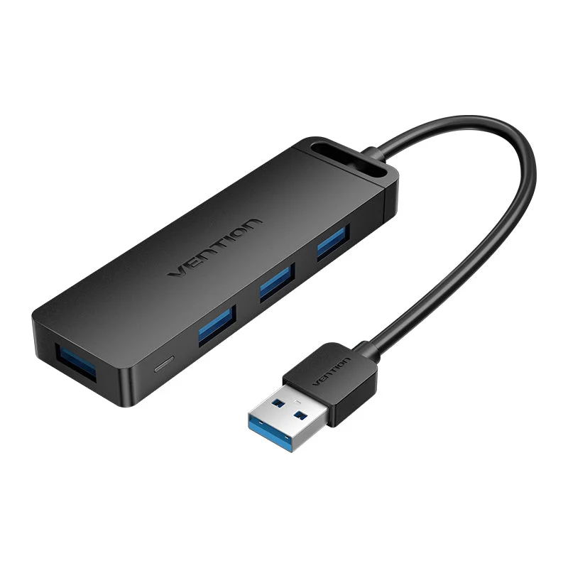 Vention 5-in-1 USB 3.0 Hub - USB-A to USB 3.0 x 4 + Micro-B - 0.15M (CHLBB)