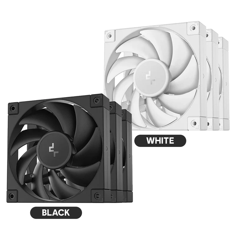 DeepCool FD12 3-in-1 3x120mm Performance Fans (Black, White)