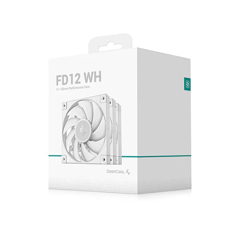 DeepCool FD12 3-in-1 3x120mm Performance Fans (Black, White)