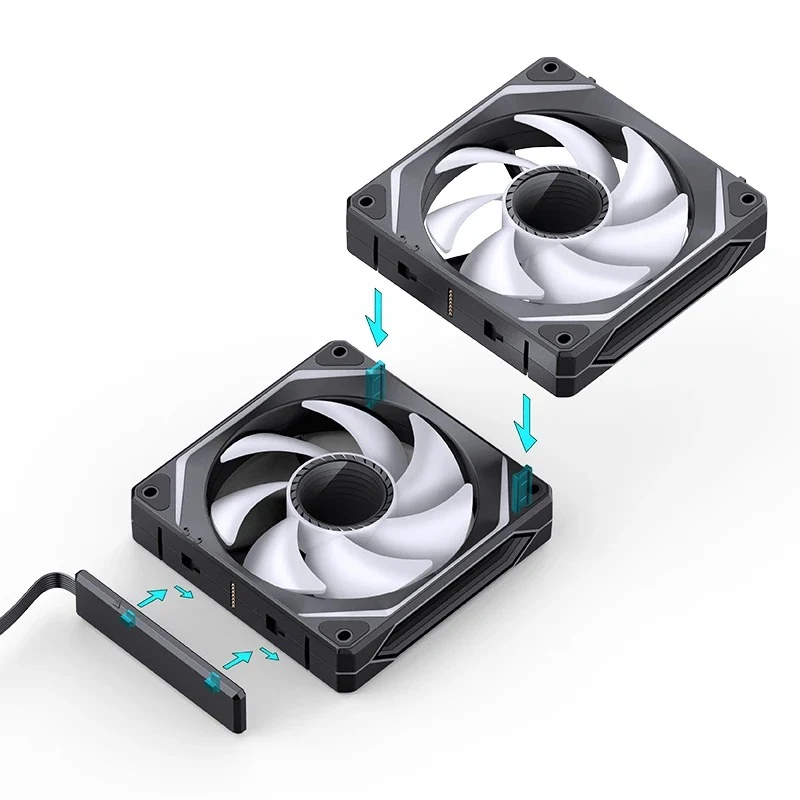 Jonsbo ZL-120BR ARGB 3-in-1 Reverse Magic Fan (Black)