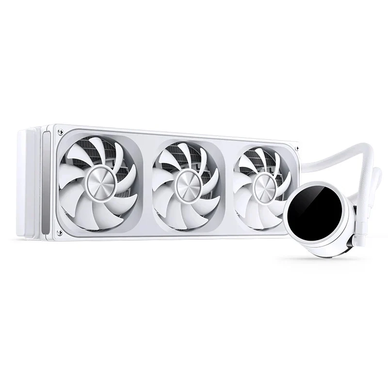 Jonsbo TH-360 ARGB AIO 360mm Liquid CPU Cooler w/ Temperature Display (Black, White)