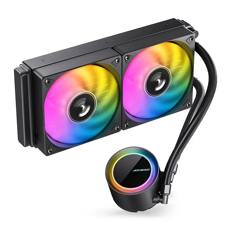 Jonsbo TG-240 ARGB 240MM Water/Liquid CPU Cooler (Black, White)