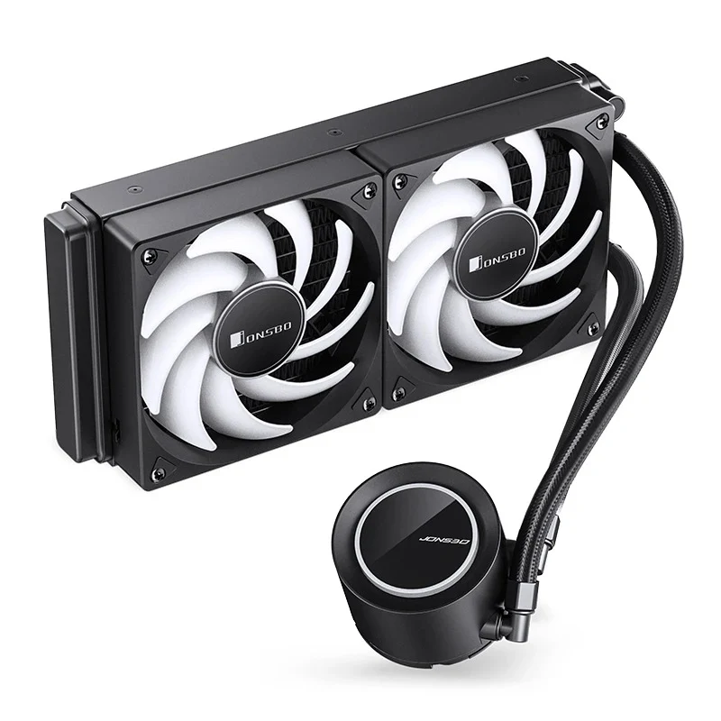 Jonsbo TG-240 ARGB 240MM Water/Liquid CPU Cooler (Black, White)