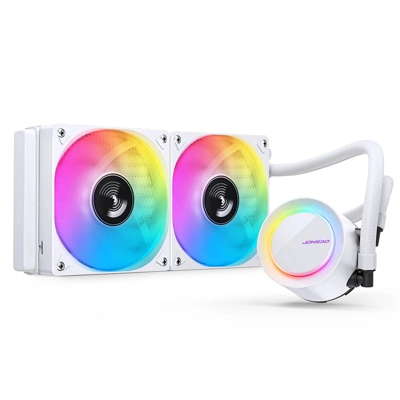 Jonsbo TG-240 ARGB 240MM Water/Liquid CPU Cooler (Black, White)