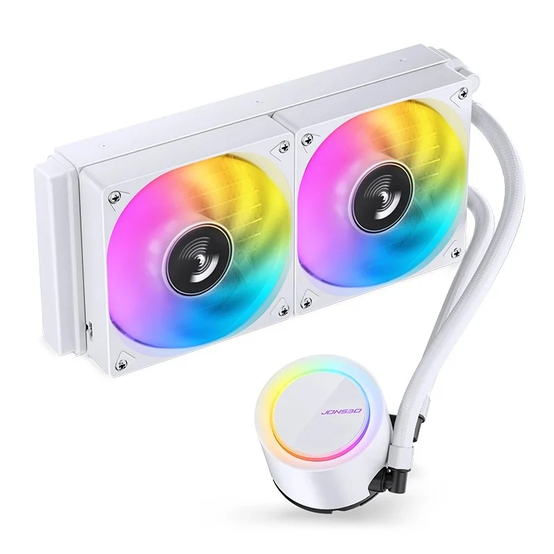 Jonsbo TG-240 ARGB 240MM Water/Liquid CPU Cooler (Black, White)