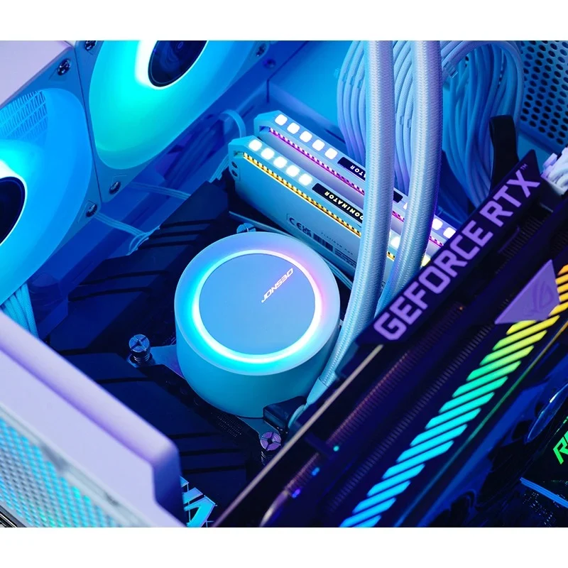 Jonsbo TG-240 ARGB 240MM Water/Liquid CPU Cooler (Black, White)