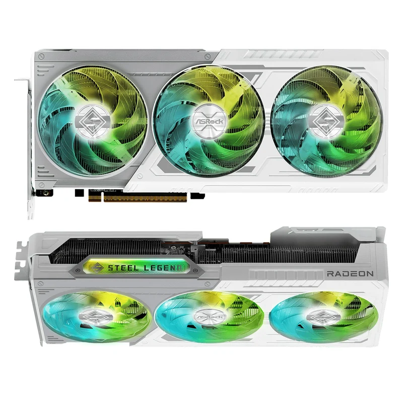 ASRock AMD Radeon RX 9070 Steel Legend 16GB OC GDDR6 Graphics Card