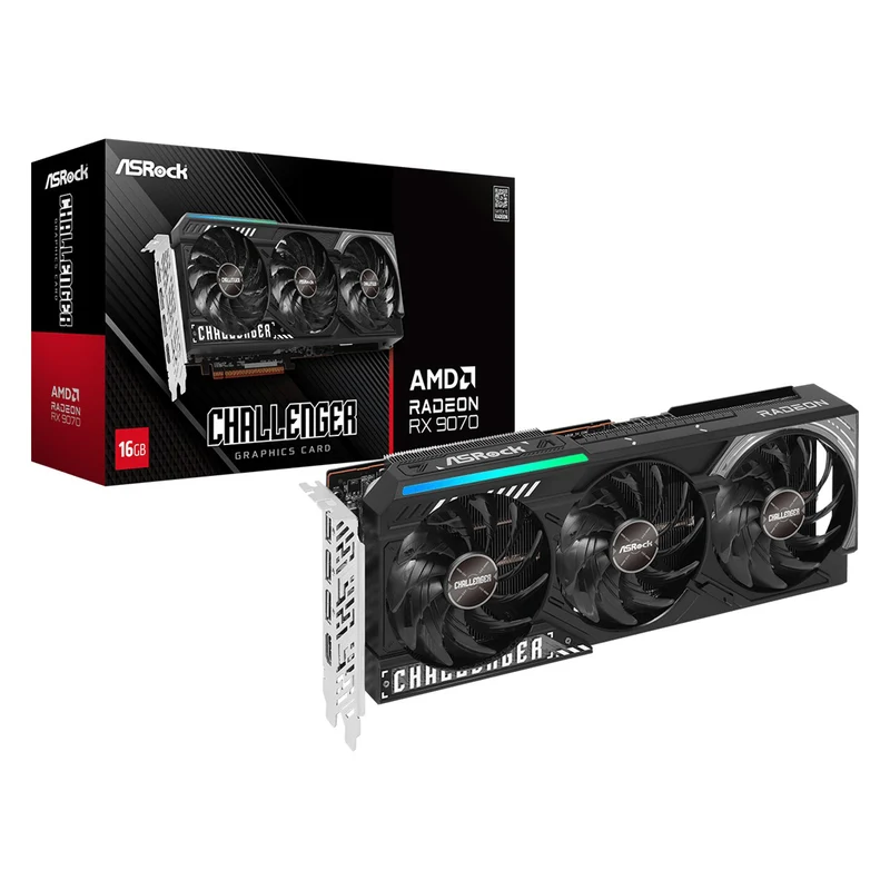ASRock AMD Radeon RX 9070 Challenger 16GB Graphics Card