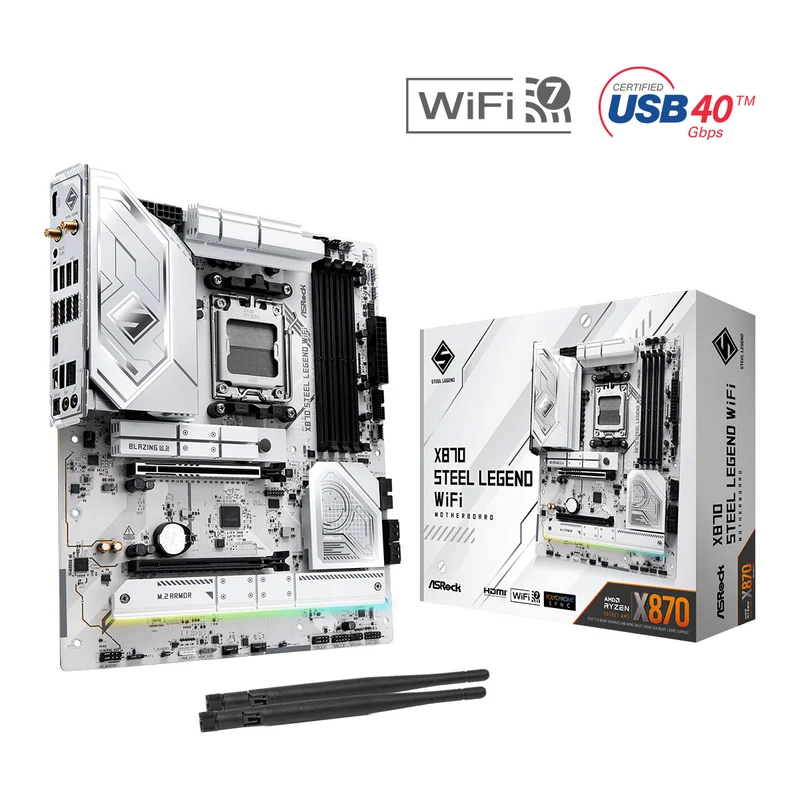 ASRock X870 Steel Legend WiFi DDR5 Motherboard