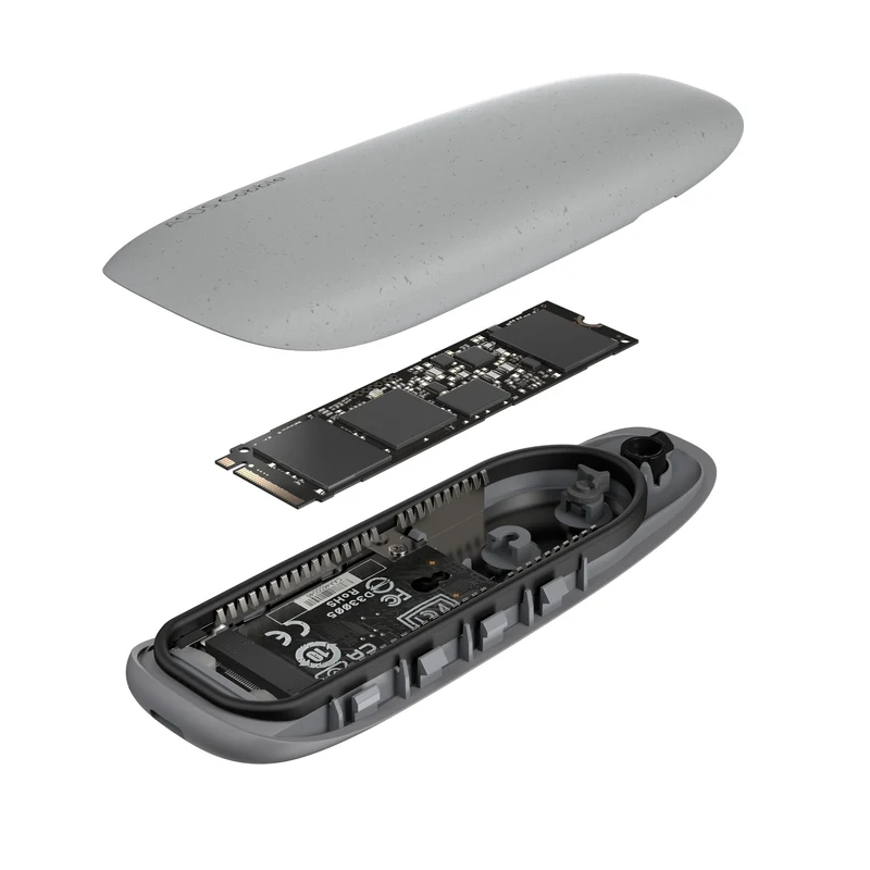 Asus Cobble USB 3.2 Gen 2 Type-C SSD Enclosure (Black, Gray)