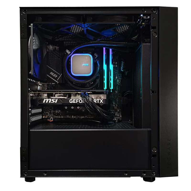 Sigma Air M2 Black Desktop Gaming PC | Intel i5 14400F | 32GB RAM | 1TB SSD | with WiFi + Bluetooth | GeForce RTX 4060 TI OC | Windows 11 Pro