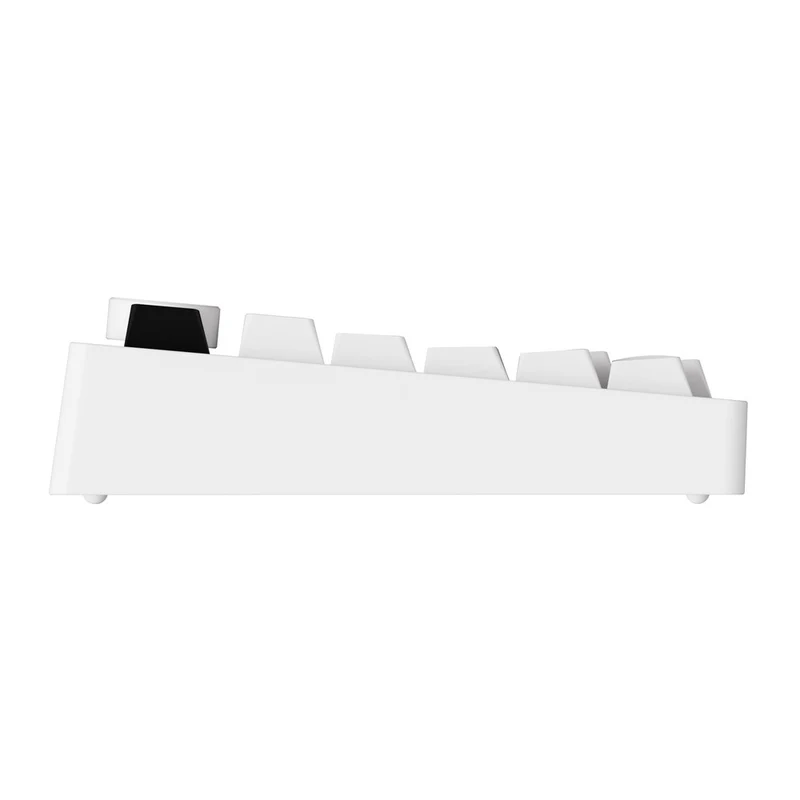 MonsGeek M1 V5 Black on White Aluminum Case Multi-Mode RGB Hot-Swappable Mechanical Keyboard (Akko Mirror Switch, Akko Cilantro Switch)