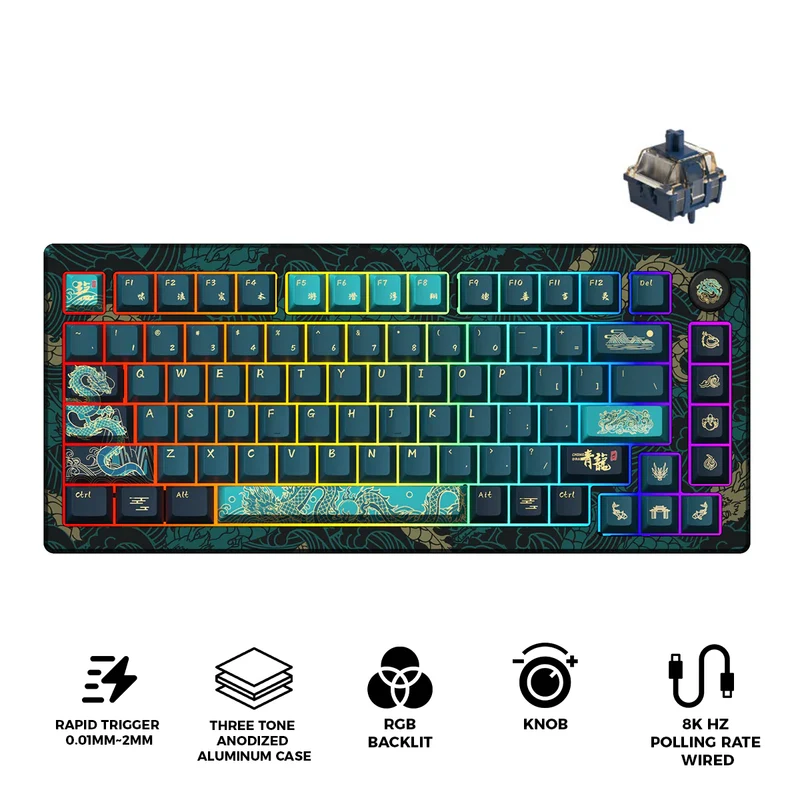 Akko MOD 007S V3 HE Year of Dragon Wired RGB Mechanical Keyboard (V2 Akko Astrolink Magnetic Switch)