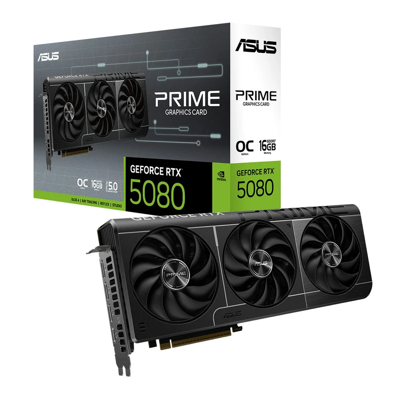 Asus Prime GeForce RTX 5080 OC 16GB GDDR7 Graphics Card