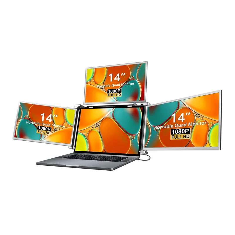 Juno S680 14" FHD (1920x1080) 60.67Hz 16.67ms IPS Portable Quad Monitor
