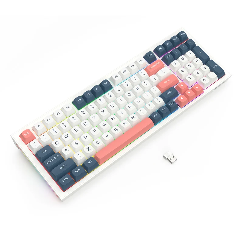 Redragon K723WBR RGB Flamberge Pro 98 Keys 96% Hot-Swappable Wireless Mechanical Gaming Keyboard
