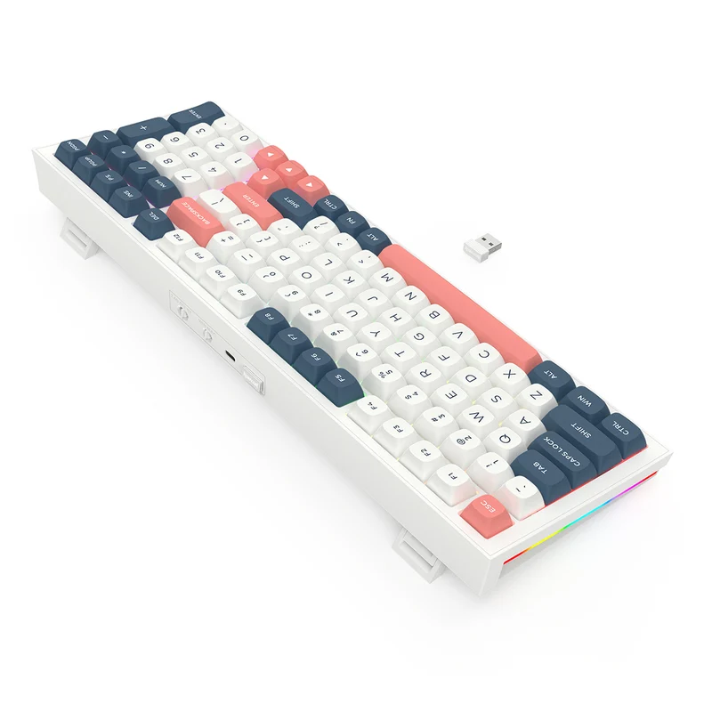 Redragon K723WBR RGB Flamberge Pro 98 Keys 96% Hot-Swappable Wireless Mechanical Gaming Keyboard
