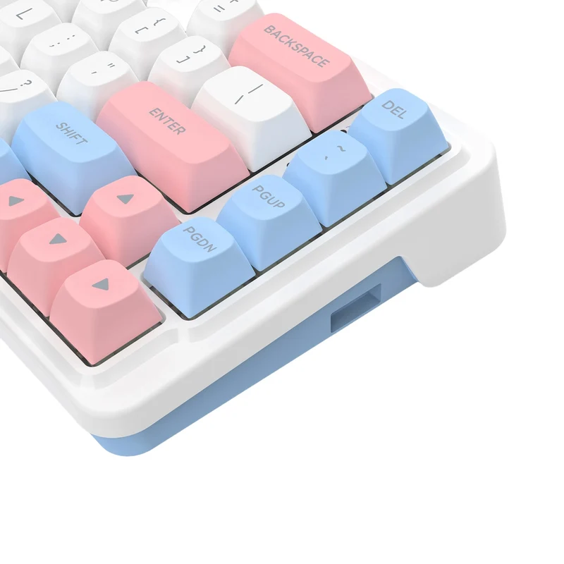 Redragon K709WBP RGB Nova Pro 81 Keys 75% Hot-Swappable Gasket-Mounted Wireless Mechanical Gaming Keyboard (Mint Mambo Switch) (Wonder Pink & Blue)