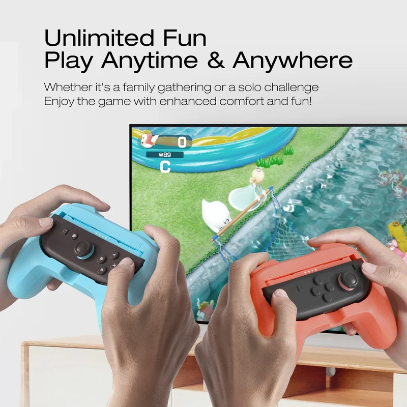 IINE Controller Grip 2-Piece Set for Nintendo Switch 2