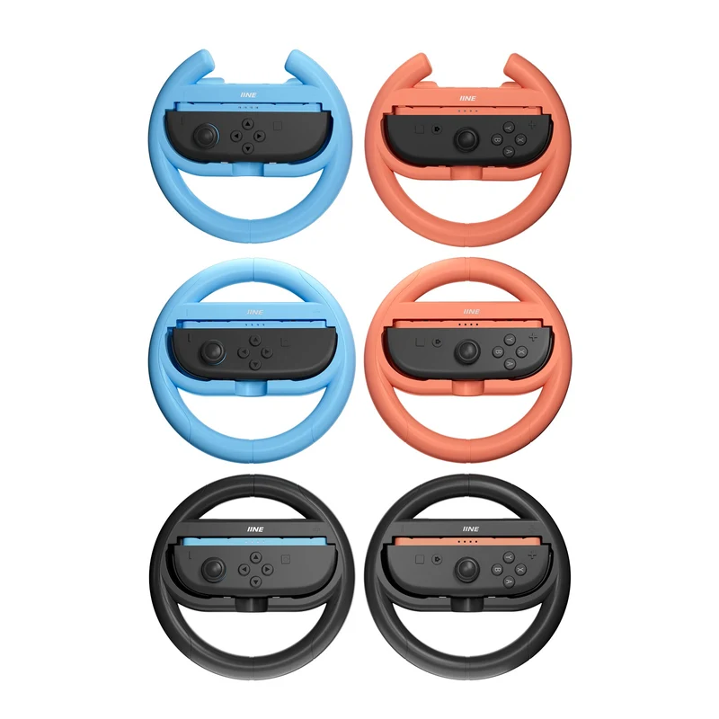 IINE Steering Wheel 2-Piece Set for Nintendo Switch 2