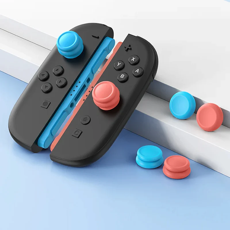 IINE Dual-Height Silicone Joystick Cap for Nintendo Switch 2 (Blue/Orange) (L1121)
