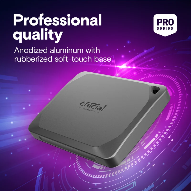 Crucial X9 Pro 4TB USB 3.2 Gen-2 (10Gb/s) 1050MB/s Read Type-C Portable SSD (CT4000X9PROSSD9)