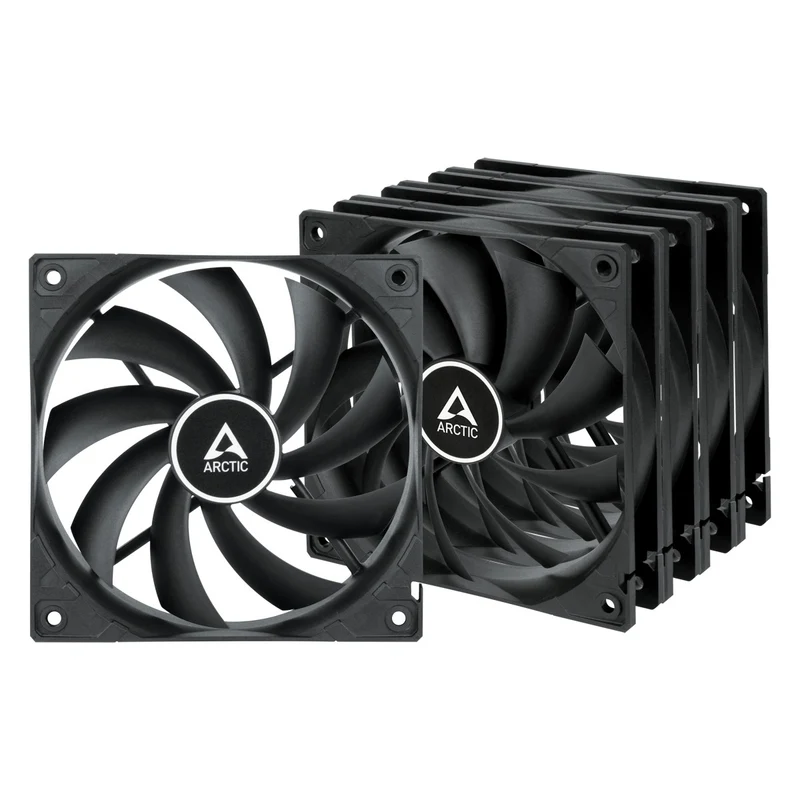 Arctic F12 120mm 5 Pack Fan (Black) (ACFAN00248A)