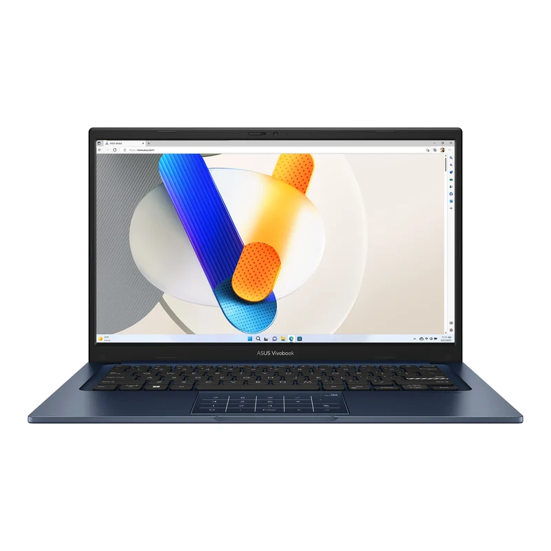 Asus Vivobook X1404VA-EB1418WSM Laptop (Quiet Blue) | 14" FHD (1920x1080) | Core 5-120U | 16GB RAM | 512GB SSD | Intel UHD Graphics | Win 11 Home | MS Office Home 2021 +MS 365 Basic +Asus AP4600 Backpack +Asus Marshmallow MD100 Wireless Mouse (Quiet Blue)