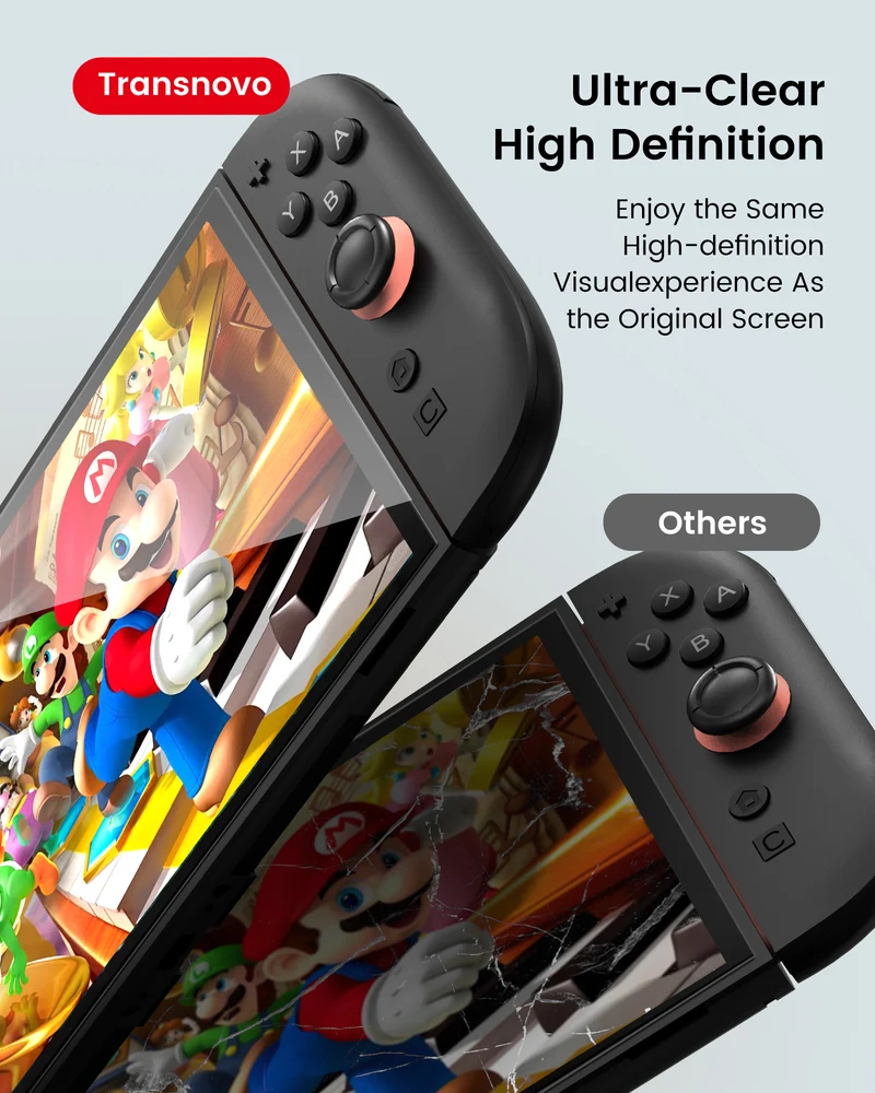 Transnovo Tempered Glass HD Screen Protector 2-Pack with Installation Tool for Nintendo Switch 2 (NS2-SP02)