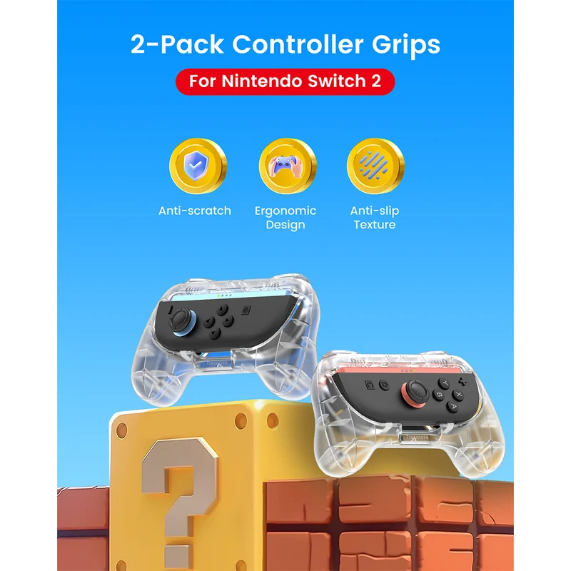 Transnovo Controller Case Shell for Nintendo Switch 2 (Tranparent) (NS2-GA03)