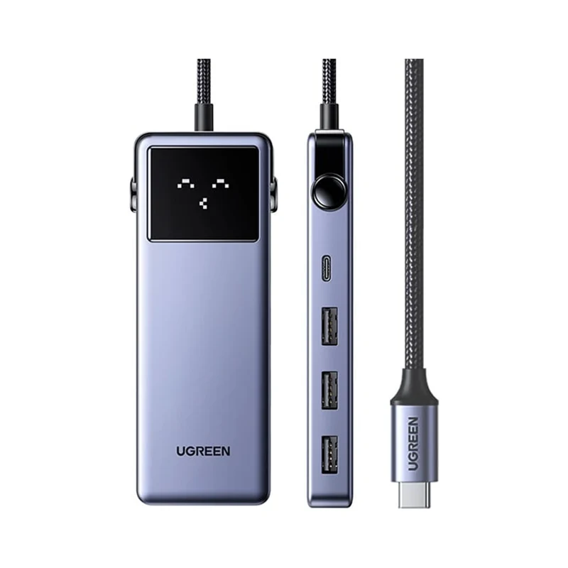 Ugreen USB-C to HDMI + USB-C + 3xUSB-A + RJ45 + PD Power Converter (7-in-1) Hub (CM888/45155)