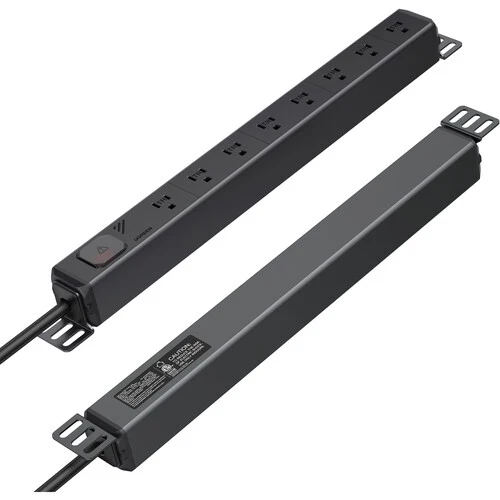 Ugreen 8-Outlet Rack Mount PDU Surge Protector (Black) (S111/25354)