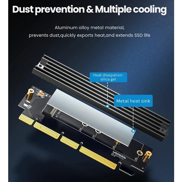 Ugreen PCIe Gen 4 x16 to M.2 NVMe Expansion Card (CM465/30715)