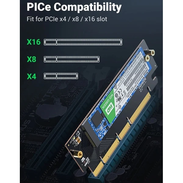 Ugreen PCIe Gen 4 x16 to M.2 NVMe Expansion Card (CM465/30715)