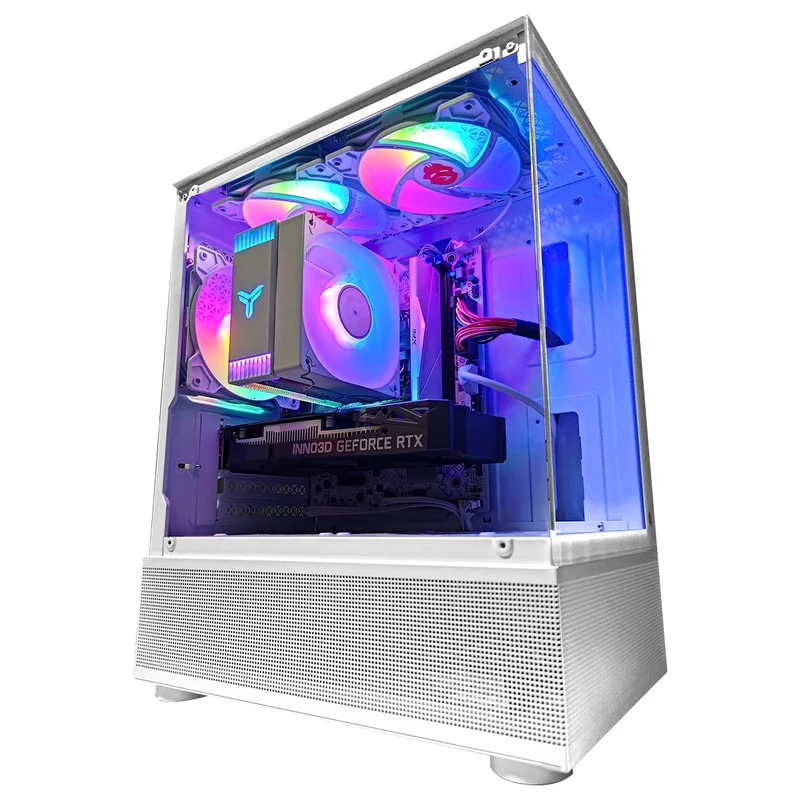 Alpha Reyna White Desktop Gaming PC | Intel i5 12400F | 16GB RAM | 512GB SSD | RTX 3050 | Windows 11 Pro