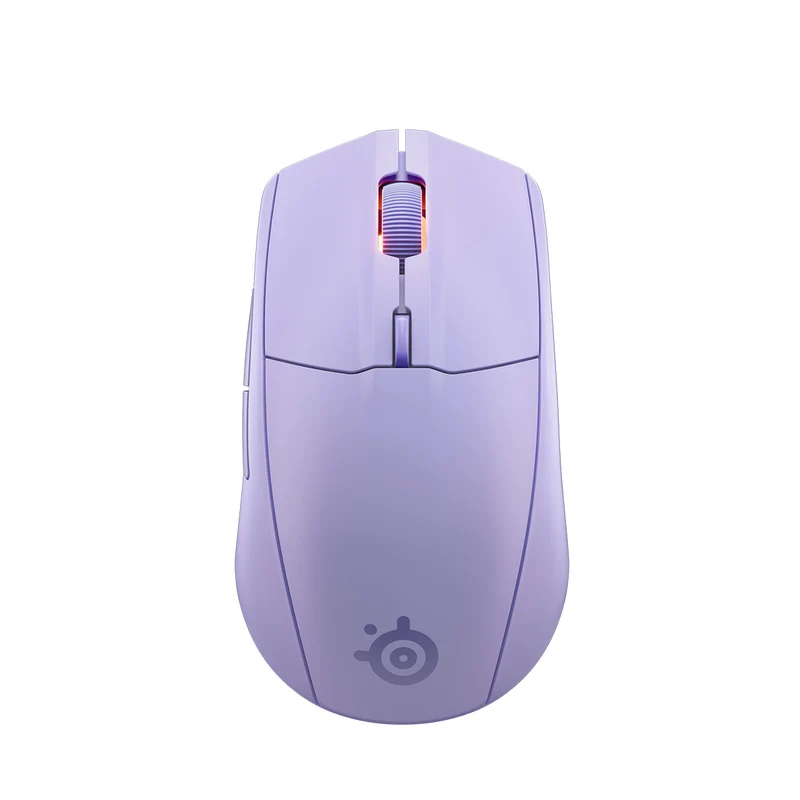 SteelSeries Rival 3 Wireless Gen 2 TrueMove Air Sensor Gaming Mouse (Black, White, Aqua, Lavender) (62523, 62524, 62526, 62525)