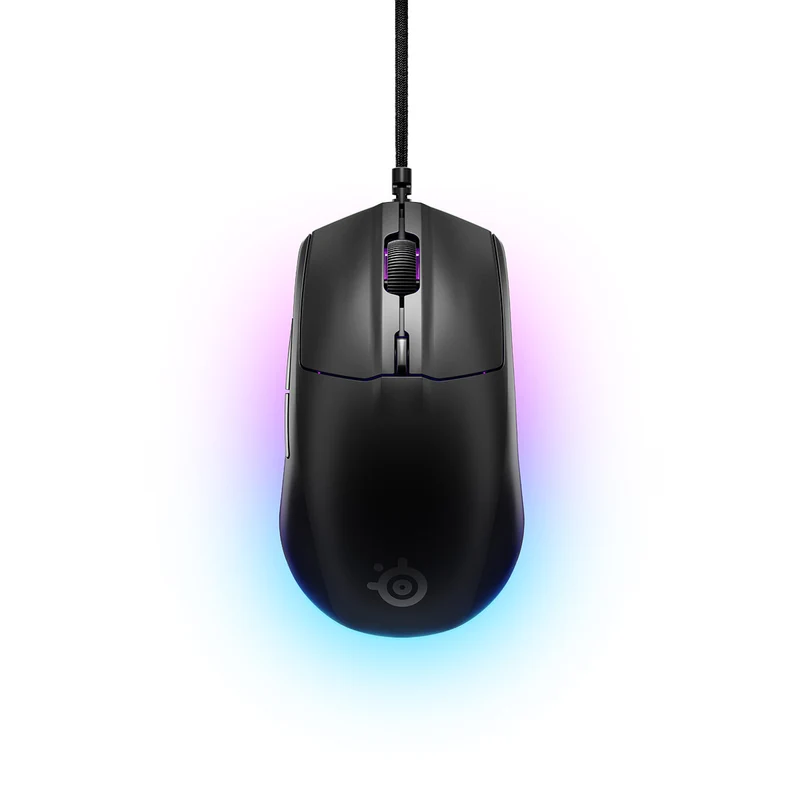 SteelSeries Rival 3 Gen 2 Lightweight Gaming Mouse (Black, White) (62515, 62516)