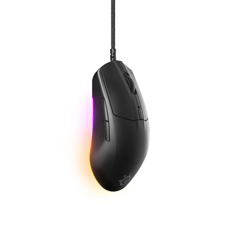 SteelSeries Rival 3 Gen 2 Lightweight Gaming Mouse (Black, White) (62515, 62516)