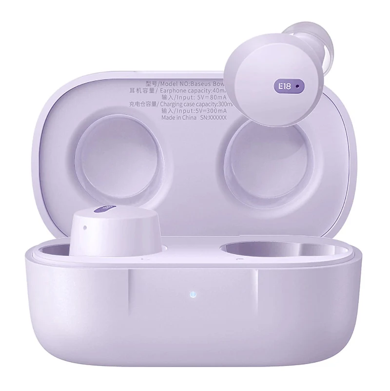Baseus Bowie E18 True Wireless Earphone (Cosmic Black, Star Purple, Stellar White) (A00023800123-00, A00023800533-00, A00023800223-00)