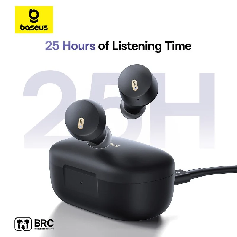 Baseus Bowie E18 True Wireless Earphone (Cosmic Black, Star Purple, Stellar White) (A00023800123-00, A00023800533-00, A00023800223-00)
