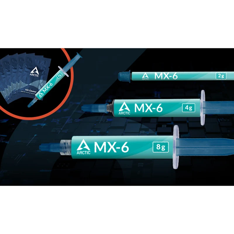 Arctic MX-6 (4g) Ultimate Performance Thermal Paste with 6 pcs. MX Cleaner (ACTCP00084A)