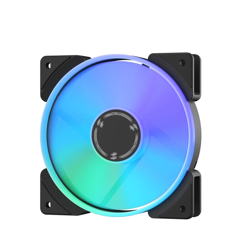 Fractal Design Prisma AL-12 PWM ARGB Computer Fan (Black, White) (FD-FAN-PRI-AL12-PWM, FD-FAN-PRI-AL12-PWM-WT)