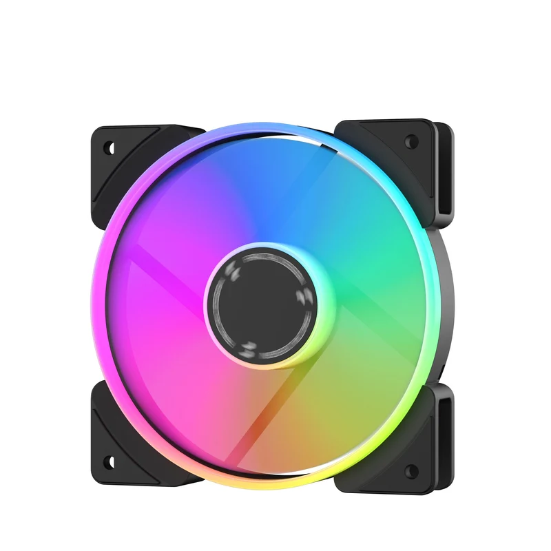 Fractal Design Prisma AL-12 PWM ARGB Computer Fan (Black, White) (FD-FAN-PRI-AL12-PWM, FD-FAN-PRI-AL12-PWM-WT)
