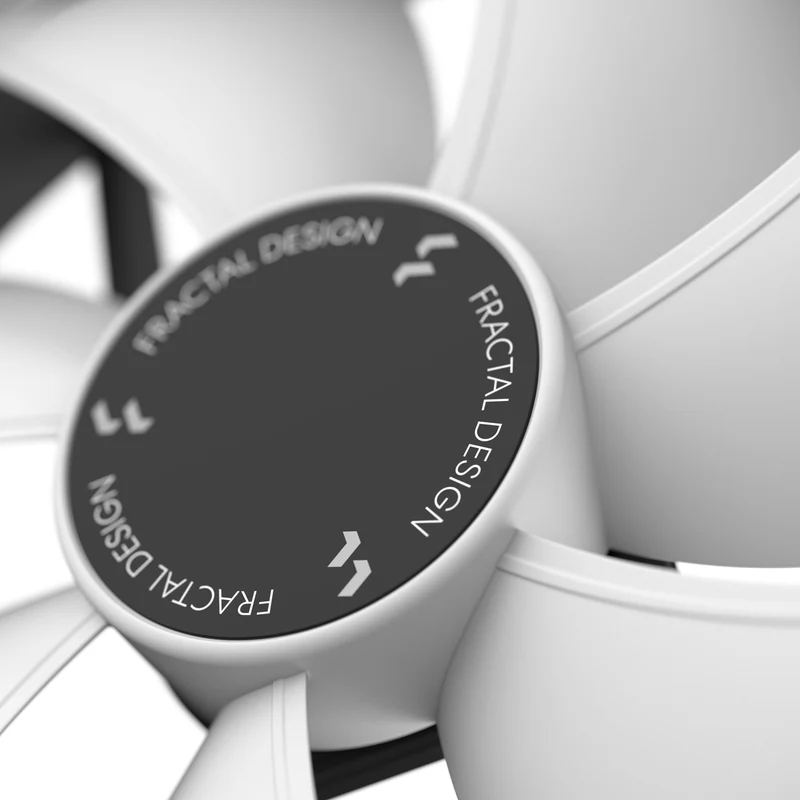 Fractal Design Prisma AL-12 PWM ARGB Computer Fan (Black, White) (FD-FAN-PRI-AL12-PWM, FD-FAN-PRI-AL12-PWM-WT)