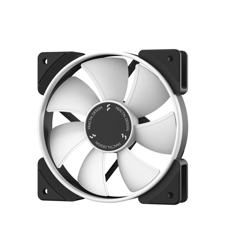 Fractal Design Prisma AL-12 PWM ARGB Computer Fan (Black, White) (FD-FAN-PRI-AL12-PWM, FD-FAN-PRI-AL12-PWM-WT)